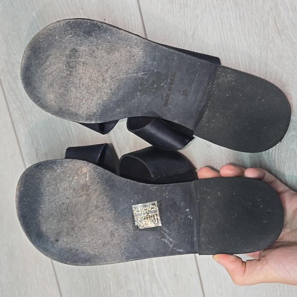 Free People Women Abilene Loop Toe Leather Boho Sandals Flats Shoes Sz 39/8.5-9 - Picture 10 of 12